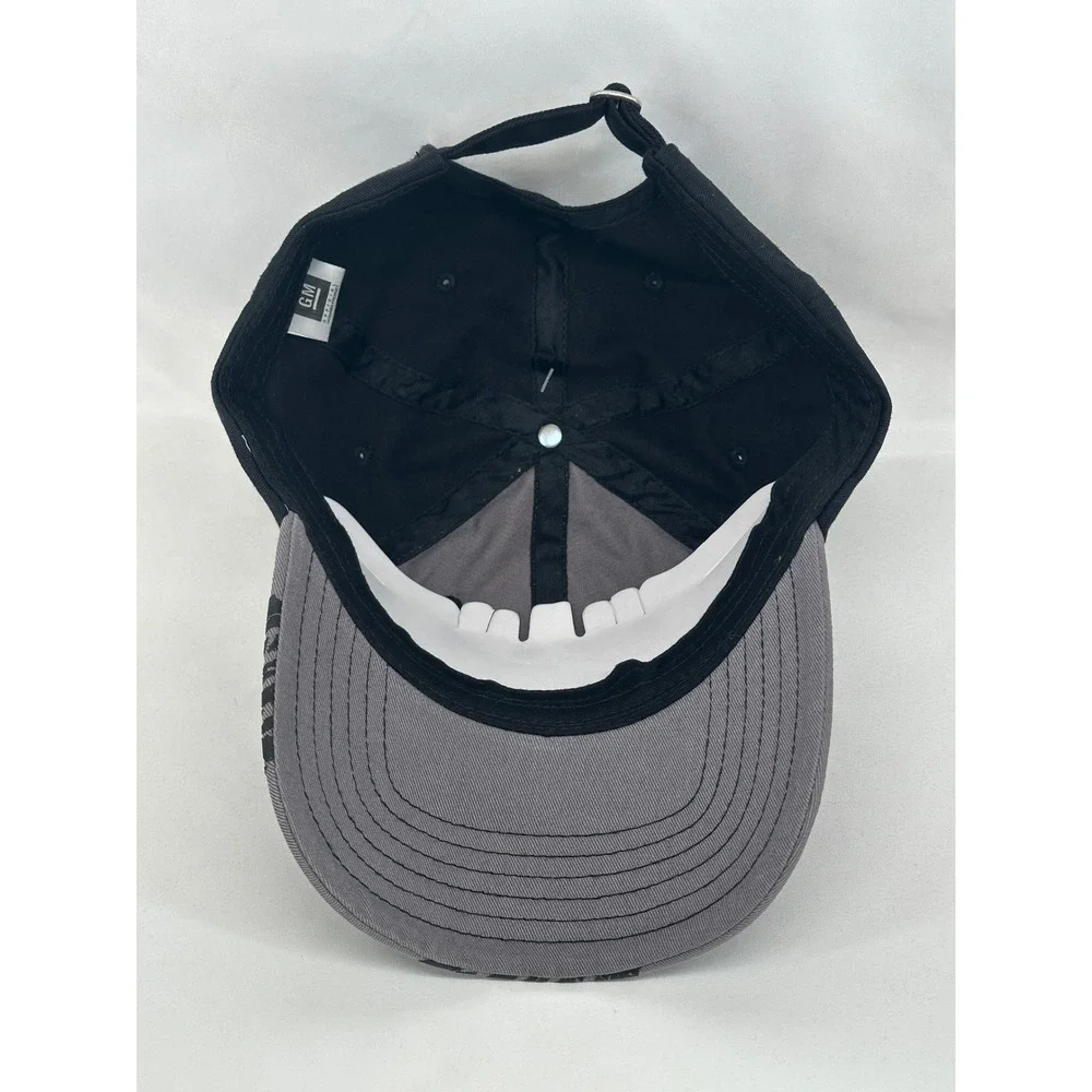 Chevrolet Baseball Cap Mens OSFM Grey Black GM Licensed Tire Tread Logo Hat